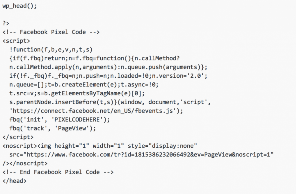 how to install facebook pixel in wordpress