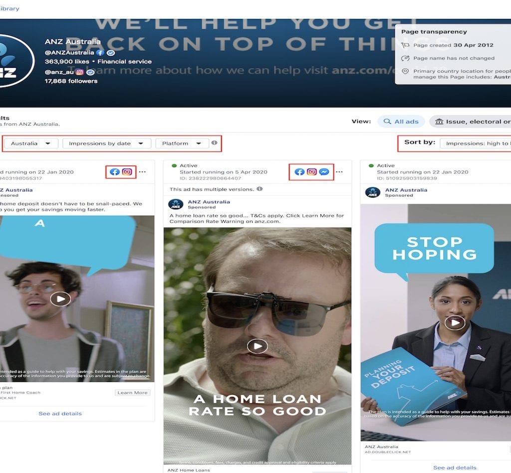 Competitors Facebook Ads